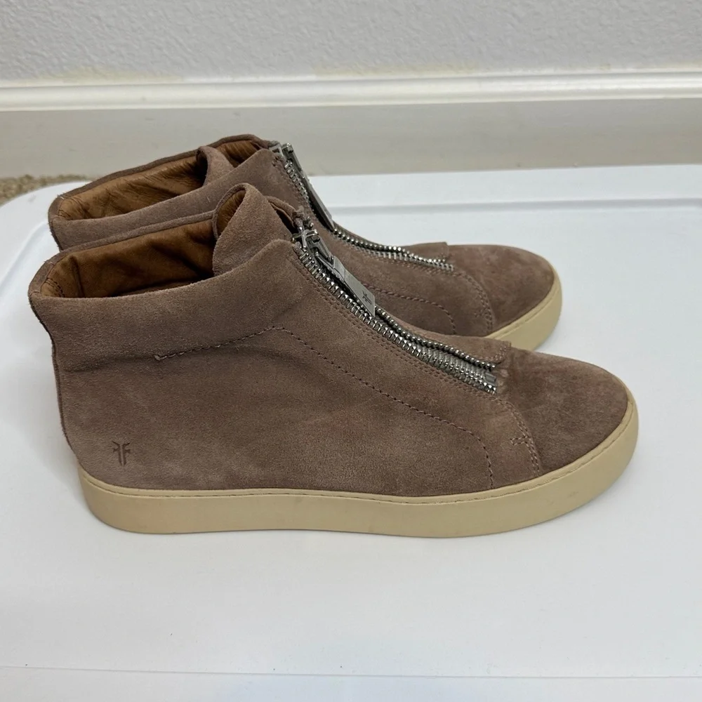Frye Women's Lena Zip High-Top Sneakers Size 9 - Picture 6 of 10